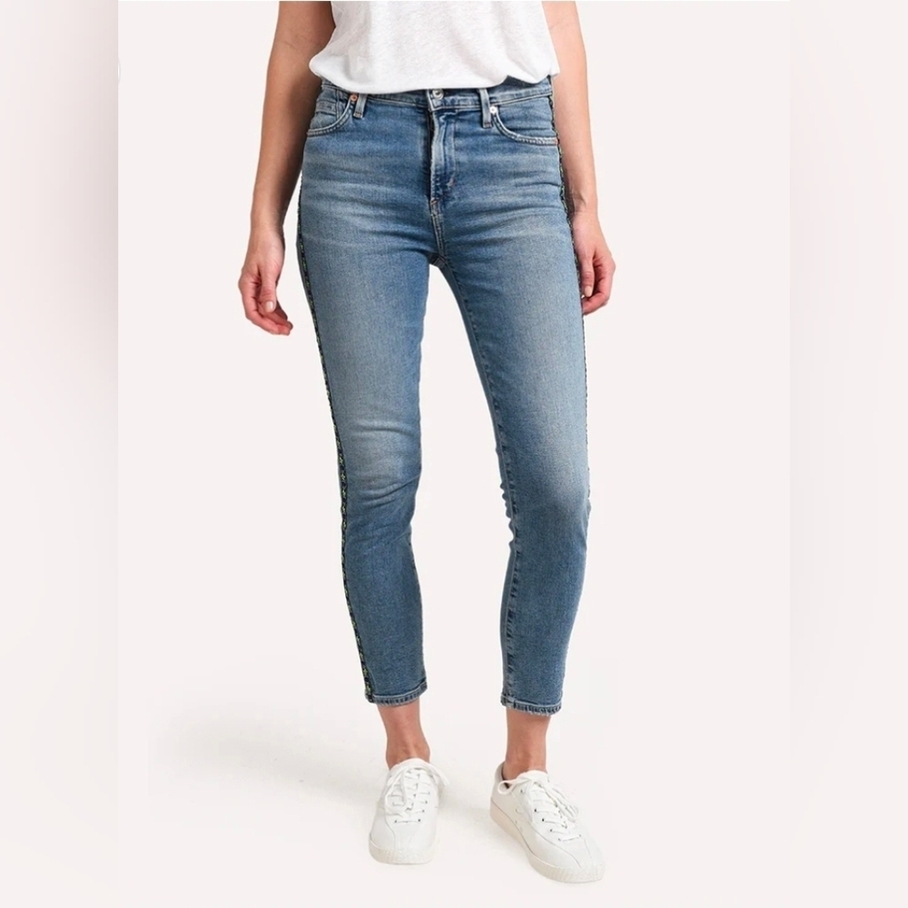 CITIZENS OF HUMANITY Rocket Crop High Rise Skinny Jeans Sz 32